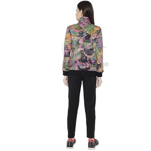 Latest Design <b>Women</b> Printed Tracksuit Zipper <b>Women</b> Printed Tracksuit 100%Cotton <b>Women</b> Printed Tracksuit - Product Image 2