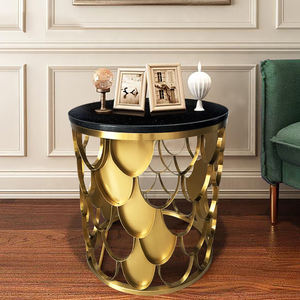 Canapé rond pliable petit thé nordique salon maison hôtel luxe blanc doré <span class=keywords><strong>table</strong></span> de nuit <span class=keywords><strong>coin</strong></span> tables d'appoint pour villa - Product Image 3