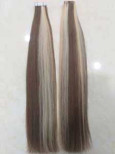 Cinta de cabello humano de calidad europea 12A en extensiones Cinta virgen de pegamento de doble cara en extensiones de cabello 2025 - Product Image 2
