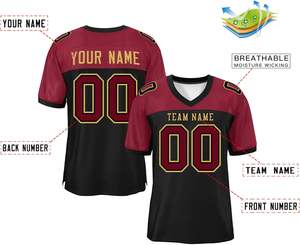 Ropa de calle Clubwear Ropa deportiva urbana Camisetas de fútbol americano OEM Logotipo de impresión de sublimación de malla de poliéster transpirable de secado rápido - Product Image 2