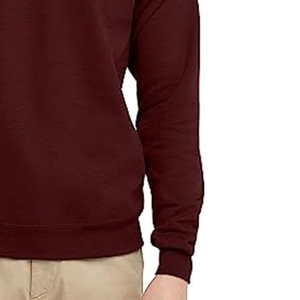 Fabricant de vêtements, vente en gros, sweat-shirts à col rond en coton mélangé de couleur unique personnalisée, 350 g/m², sweat-shirts pour hommes - Product Image 3