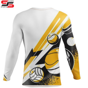 Camiseta de manga larga de compresión para hombre, camiseta elástica de entrenamiento, mallas de entrenamiento para gimnasio, Camiseta deportiva para correr atlética para hombre - Product Image 2