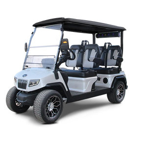 รถกอล์ฟ 4 ที่นั่ง ราคาประหยัด พร้อมเบาะหุ้มผ้า ความเร็ว 24 กม./ชม. รุ่น GO Dmax gt4 elite series แบตเตอรี่ลิเธียมแบบชาร์จไฟได้ รับน้ำหนัก 300 กก. ราคาถูก - Product Image 3