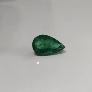 อัญมณีลูกแพร์สีเขียวมรกตธรรมชาติที่เป็นเอกลักษณ์100% อัญมณีหลวมสำหรับผู้หญิงเป็นของขวัญ - Product Image 2