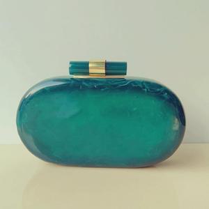 Bolso de Mano de Resina de Lujo con Diseño de Mármol Medianoche para Mujer, Decoración Elegante con Flores de Diamantes, Diseño Clásico de Moda, Accesorio de Fiesta, Impermeable - Product Image 6