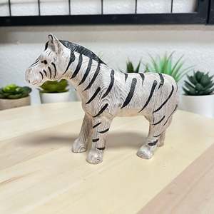 YEEYAYA in legno intagliato a mano statua Zebra in bambù e artigianato in legno per la decorazione di animali selvatici figura per la decorazione della stanza dello Zoo - Product Image 4