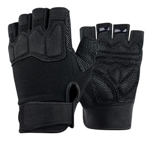 Gants de cyclisme personnalisés avec logo personnalisé, demi-doigts, noirs, imperméables, écran tactile, sport pour le cyclisme sur route - Product Image 2