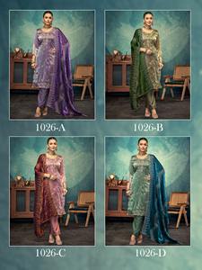 Elegante conjunto de diseño Salwar Kameez para mujer con bordado pesado disponible a precios asequibles de la India - Product Image 4