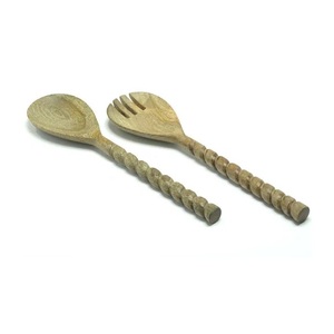 Juego de Cubiertos de Madera para Servir Ensaladas, 5 Piezas, para Cocina, a Bajo Costo, en Venta, Juego de Cubiertos de Madera de la Mejor Calidad, Fabricación al por Mayor - Product Image 6