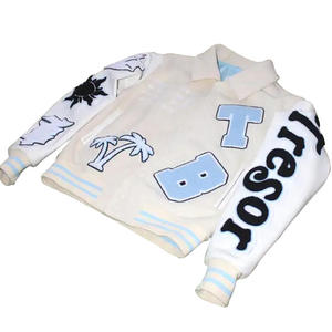 Letterman Vaesity <b>Jacket</b> For Men Manufacturer High Quality Embroidery <b>Leather</b> Custom Logo <b>Long</b> Sleeves Letterman Varsity <b>Jacket</b> - Product Image 4