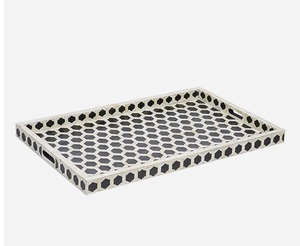 Premium Quality Custom Size Bone Fancy Inlay Modern Customized Shape Serving <b>Tray</b> Home <b>Kitchen</b> Good Color Combination Food - Product Image 1