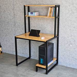 Simple Design 85x60x140cm <b>Small</b> Computer <b>Desk</b> with Integrated Rubber Wood Bookshelf Laptop Table-FD68065 - Product Image 2