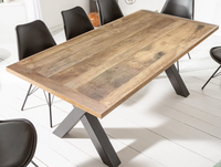 Table à Manger Rectangulaire en Bois de Noyer Massif de Luxe, Prix Direct Usine, pour Restaurant, Café, Cuisine, avec Incrustation de Résine Époxy Type « River »