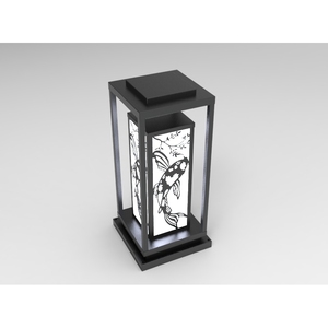 DNT.001.09 Lampe solaire LED de jardin haut de gamme 220V AC/DC IP65 étanche blanc chaud CCT 3000K pour aménagement paysager - Product Image 2