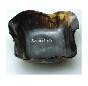 Tazón de Cuerno de Búfalo Natural al por Mayor, Nuevo Diseño, Juego de Tazones para Servir Ensaladas, Ecológico, Centro de Mesa para Servir Comida en la Cocina - Product Image 1