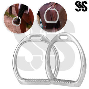 Estribos de Salto de Aluminio Anodizado de Grado de Competición, Máximo Agarre, Placa Ancha, Rendimiento Ecuestre, Colores y Tamaños Personalizados - Product Image 3