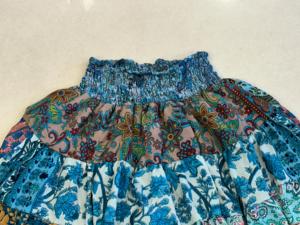 กระโปรงสั้นสำหรับผู้หญิงกระโปรงสั้นพิมพ์ลายแบบเป็นชั้นๆสไตล์ฮิปปี้โบฮีเมียนดีไซน์ใหม่ชุดปาร์ตี้กระโปรงสั้นเอวสูงสำหรับผู้หญิง - Product Image 2