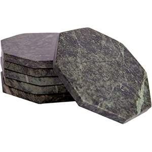 Dessous de verre en marbre pour tasse à thé d'hôtel Dessous de verre en marbre naturel Forme ronde Fête d'anniversaire Utilisation de la table de mariage - Product Image 1