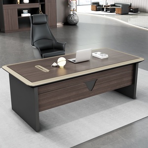 Bureau de direction en L extensible, moderne et luxueux, en bois, facile à assembler, écologique, marque ML - Product Image 5