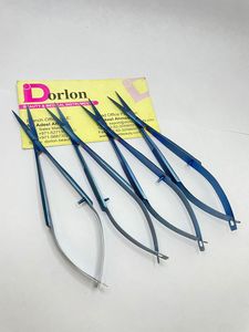 Ciseaux à ressort à sourcils Plasma bleu étiquette personnalisée lame droite en acier inoxydable durable coupe de cheveux ciseaux à ressort à sourcils - Product Image 4