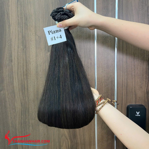 Extensions de cheveux humains vietnamiens de qualité supérieure, pointes en I, cuticules alignées, pointes en kératine, cheveux doux - Product Image 2
