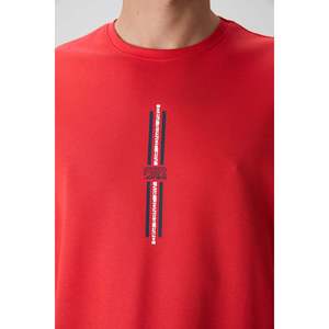 เสื้อยืดพิมพ์ลายทรงโอเวอร์ไซส์สำหรับผู้ชาย Air Jones ผ้าฝ้ายเนื้อหนา - ผสมผ้าฝ้าย 80% โพลีเอสเตอร์ 20% รุ่น 88366 - Product Image 3