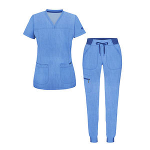 Uniformes Médicos Unisex de Manga Corta, Parte Superior + Pantalones Jogger, Conjuntos de Uniformes Médicos, Trajes Quirúrgicos para Hombre - Product Image 4