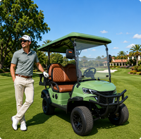 Voiturette de golf électrique haut de gamme UCB-12 4 places, protection toutes saisons, buggy de tourisme de luxe pour complexes hôteliers, export direct