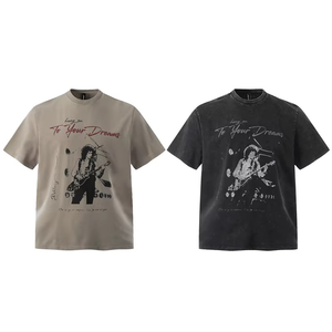 Camiseta de manga corta Unisex de algodón 100% de peso pesado personalizada de alta calidad para hombre, camiseta de verano, camiseta personalizada para hombre - Product Image 1