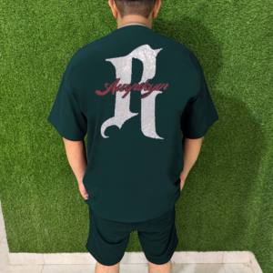 Ensembles décontractés grande taille pour hommes t-shirt à manches courtes personnalisé short à cordon séchage rapide hiver imprimé tissage tricoté vente en gros - Product Image 6