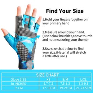 Gants de pêche à demi-doigt pas cher prix Sports de plein air pêche Protection solaire unisexe polyester respirant gants de pêche en plein air - Product Image 3