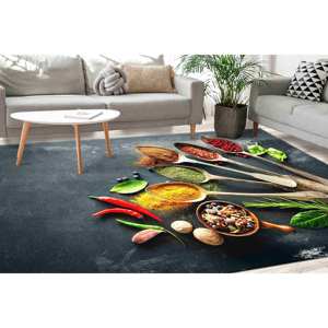 Tapis imprimé Spices : Tapis de couloir pour salle à manger et décoration moderne, avec tapis à poils doux - Product Image 3