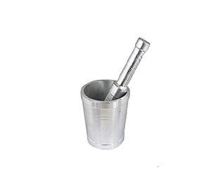 Mortier pilon en aluminium Moulin à épices fait main Mortier et pilon en aluminium pour prix de gros Offre Spéciale - Product Image 4