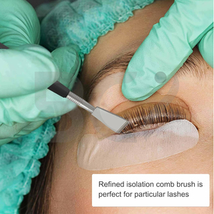 Kit de rehaussement de cils noir avec peigne, kit de teinture et recourbe-cils, bâtonnet de permanente pour cils avec peigne de séparation pour extensions de cils - Product Image 5