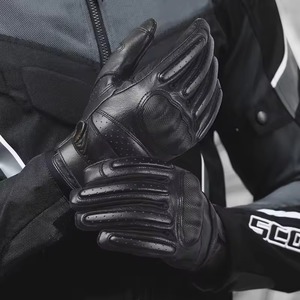 Gants de moto personnalisés pour hommes et femmes Matériaux en cuir Logo personnalisé pour moto de course Équipement de sport bas de gamme - Product Image 5