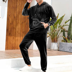 Survêtement en velours pour hommes, dernier style, en matériaux durables, survêtement en velours pour hommes, personnalisé avec votre propre conception - Product Image 2