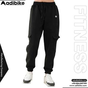 Joggers de sport pour femmes sur mesure, taille mi-haute, devant plat, en polaire respirante, broderie, entraînement hivernal, logo personnalisé, vente en gros - Product Image 1
