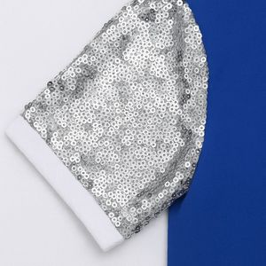 Zeta Phi Beta 1920 T-Shirt con maniche di paillettes blu con ricamo bianco per festa di laurea di HBCU di confraternita greca - Product Image 5