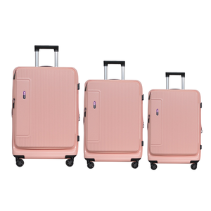 Temps de livraison court bagages sacs de voyage Abs Pc 8088 plusieurs couleurs valise en aluminium bagages 3 pièces côté dur accroché Phat Vietnam - Product Image 1