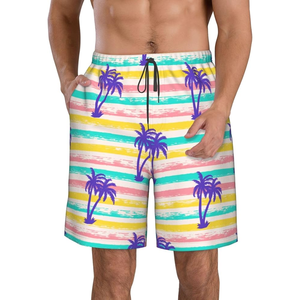 Premium Quick Dry Comfort Bandera americana Sublimación Scomfort, cintura elástica Logotipo personalizado Beach Short con malla transpirable - Product Image 6