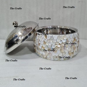 การออกแบบที่น่าสนใจหม้อร้อนทำโดยเหล็กไม้และแม่ของมุกจานหม้อในราคาที่ดีที่สุด - Product Image 5