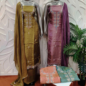 ชุดอินเดียปากีสถานดีไซน์เนอร์ชุดเย็บปักด้วยมือชุดแฟชั่นแบบดั้งเดิม - Product Image 1