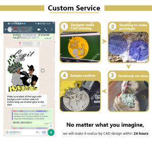 Pass Diamond Tester Vvs Moissanite Hip Hop colgante Factory Outlet oro blanco 925 Plata Iced Out colgante joyería fina para hombres - Product Image 5