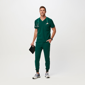 Ensembles de gommage pour hommes avec logo personnalisé uniformes médicaux costume de gommage pour infirmière d'hôpital vente en gros ensembles d'uniformes de médecins pour hommes - Product Image 1