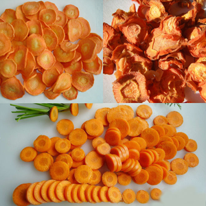Tranches de carottes séchées naturellement au soleil de qualité supérieure, chips de légumes déshydratés saines, approvisionnement en gros pour les ingrédients alimentaires en usine - Product Image 1