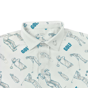 T-shirts de sport haut de gamme brodés manches courtes grande taille tissu tricoté col imprimé grande taille polos pour hommes - Product Image 3