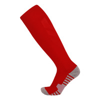 Chaussettes de football tricotées d'été personnalisables en Spandex/Polyester rembourrées, respirantes, anti-odeur, rayées, pour enfants et jeunes, vente en gros professionnelle