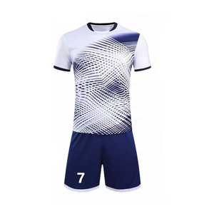 Alta calidad nuevos hombres y niños fútbol entrenamiento deporte Jersey conjunto 100% poliéster manga corta uniforme camiseta para adultos - Product Image 4