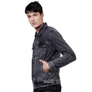 Vestes en jean pour hommes professionnelles, fabriquées en coton, poche avant, manches longues, vêtements décontractés d'hiver pour hommes - Product Image 3