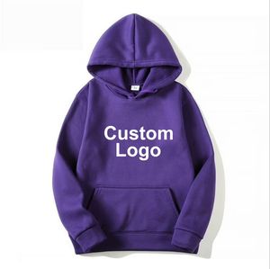 Sudadera con capucha de punto forrada informal lisa de otoño con logotipo personalizado en la parte delantera Longitud corta de la ropa - Product Image 1
